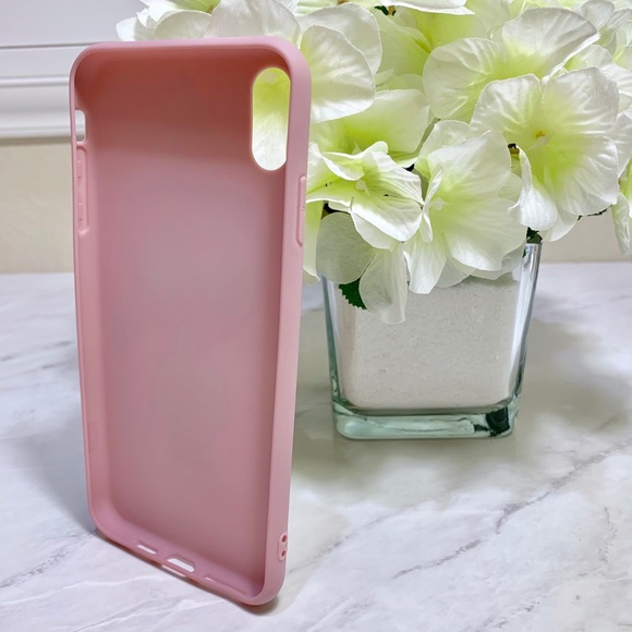 🚫SOLD🚫Dusty Pink iPhone XS Max Rubber Case - Picture 2 of 2